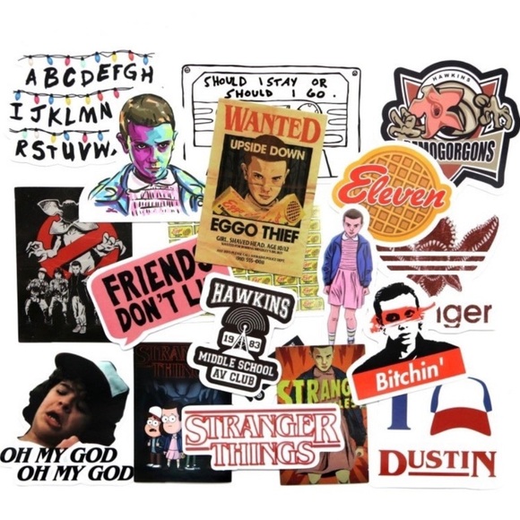 19-Piece Stranger Things Stickers - Picture 1 of 2